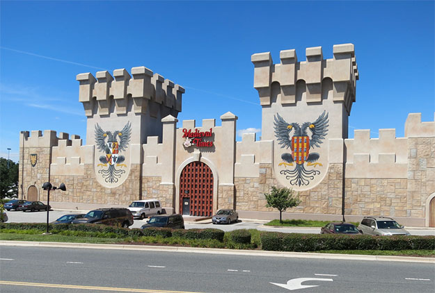Outside Medieval Times On A Sunny Day