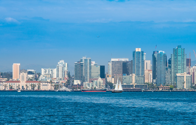 San Diego Skyline from water