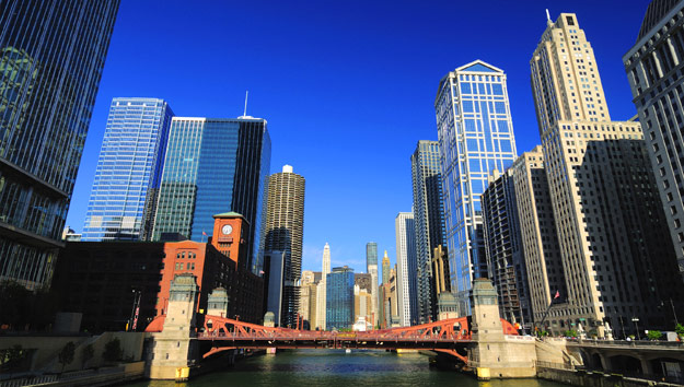 Chicago River Skyline