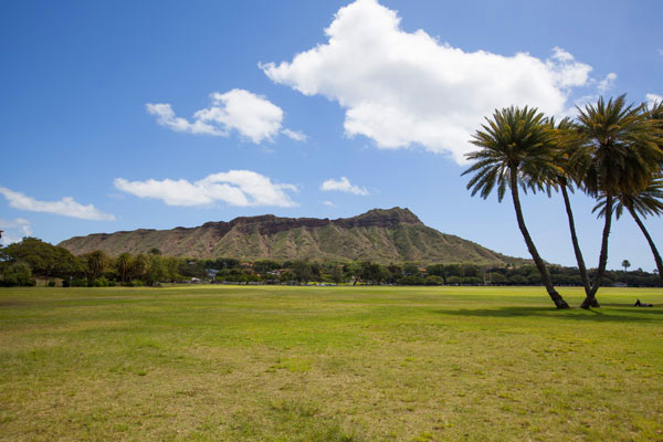 Diamond Head Volcano in Honolulu