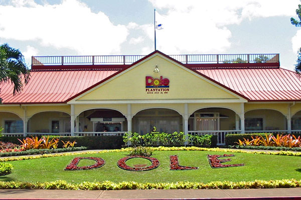 Honolulu Dole Plantation entrance and landscaping