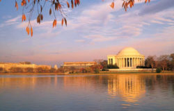 View of Washington DC Historic Landmarks and Monuments